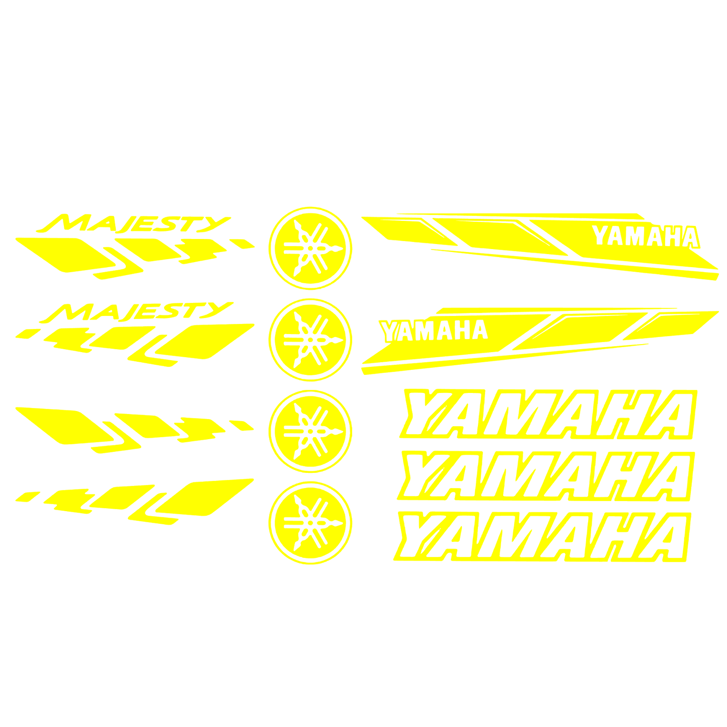 Set 13 stickere decorative Yamaha Majesty