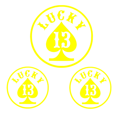 Set 3 stickere Lucky 13