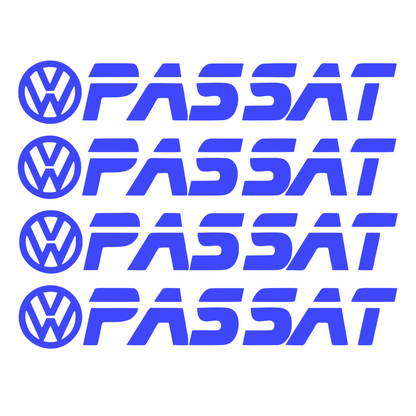 Set 4 Sticker Auto Volkswagen Passat Vw manere - etriere, 12 cm