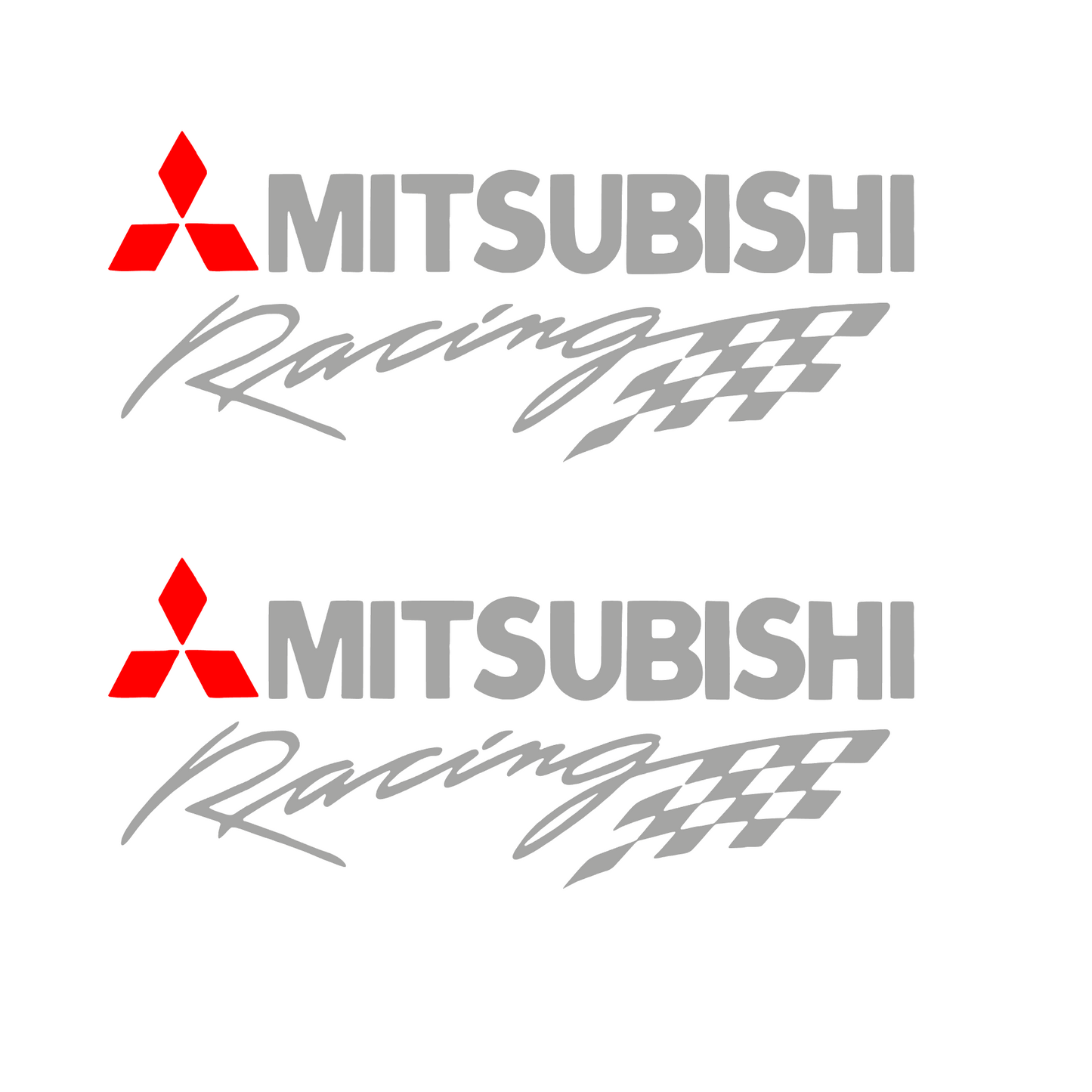 Set 2 stickere auto, decorative, Mitsunishi Racing