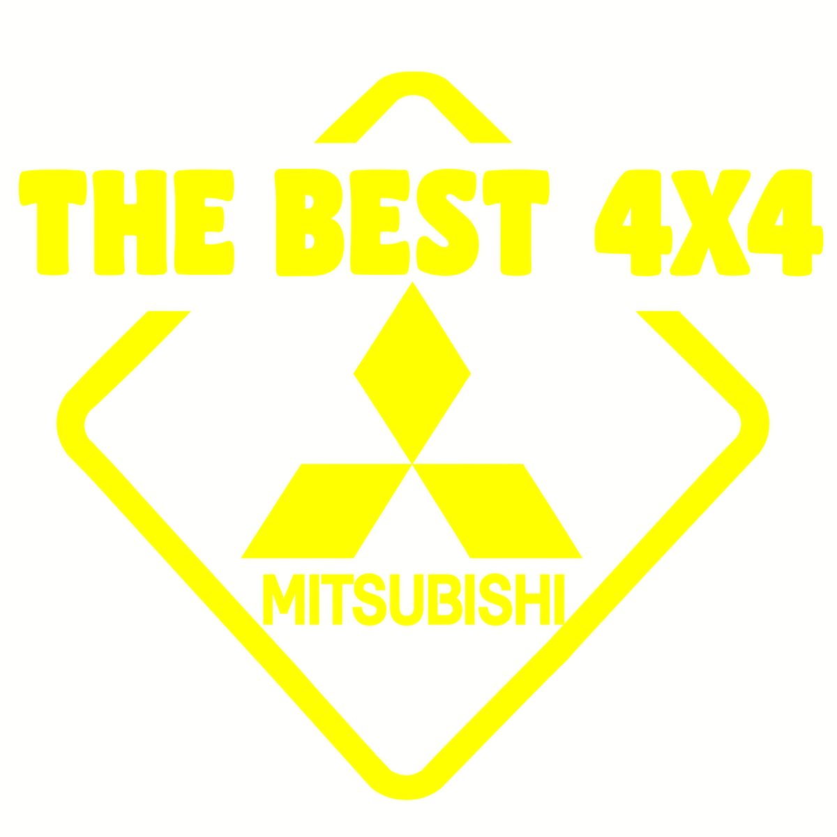 Sticker Mitsubishi – The Best 4x4 Off-Road