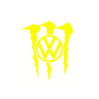 Sticker Volkswagen VW Monster – Logo VW cu Gheare