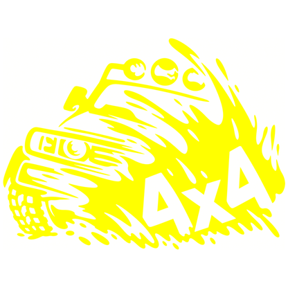 Sticker Auto 4x4 Off-Road – Mașină de Teren în Acțiune 20cm