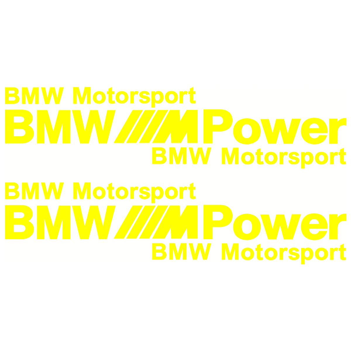 Set 2 Stickere Auto BMW Motorsport M Power