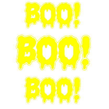 Set 3 Stickere BOO! – Autocolant Halloween Funny Auto Moto
