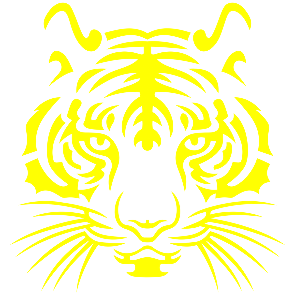Sticker Cap de Tigru Tribal – Design Wild, Auto Moto