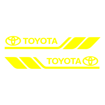 Set 2 stickere laterale Toyota cu dungi sport