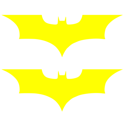 Set 2 stickere cu simbolul liliacului Batman, 17cm