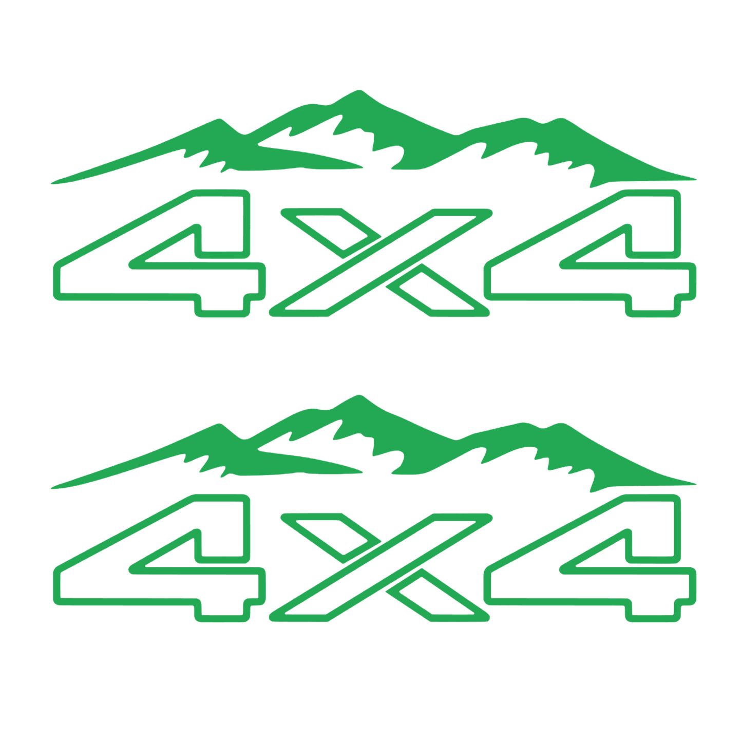 Set 2 stickere auto off road, 4x4, rezistente la exterior