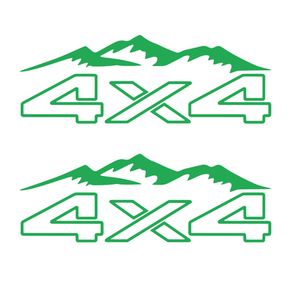Set 2 stickere auto off road, 4x4, rezistente la exterior