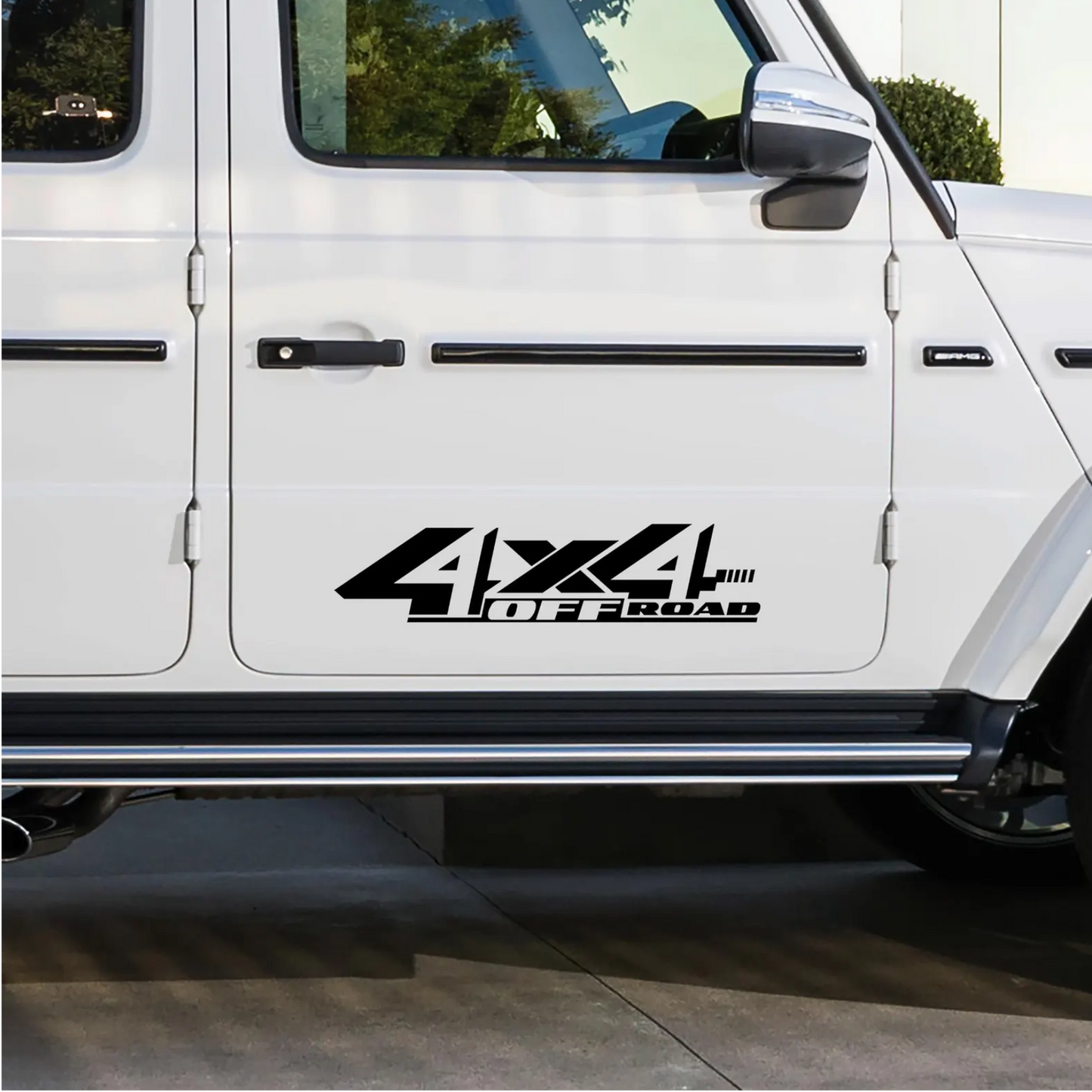 Set 2 stickere auto rezistente, 4x4 off road