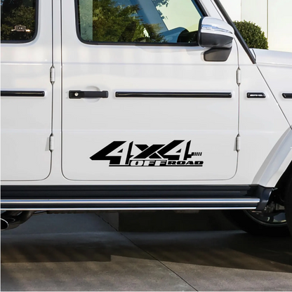 Set 2 stickere auto rezistente, 4x4 off road