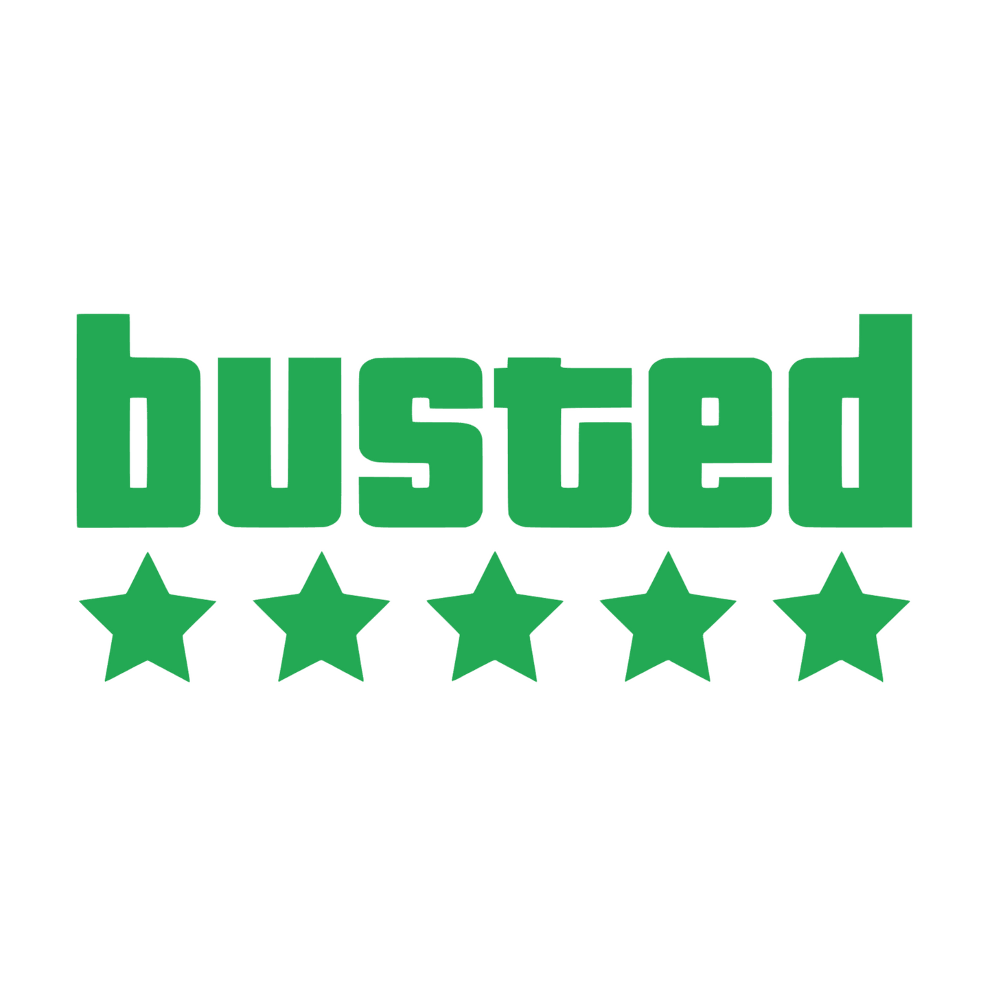Sticker auto decorativ, tuning, rezistent la apa si UV, Busted v2