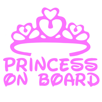 Sticker auto moto decorativ, tuning, rezistent la apa si UV, Princess on Board