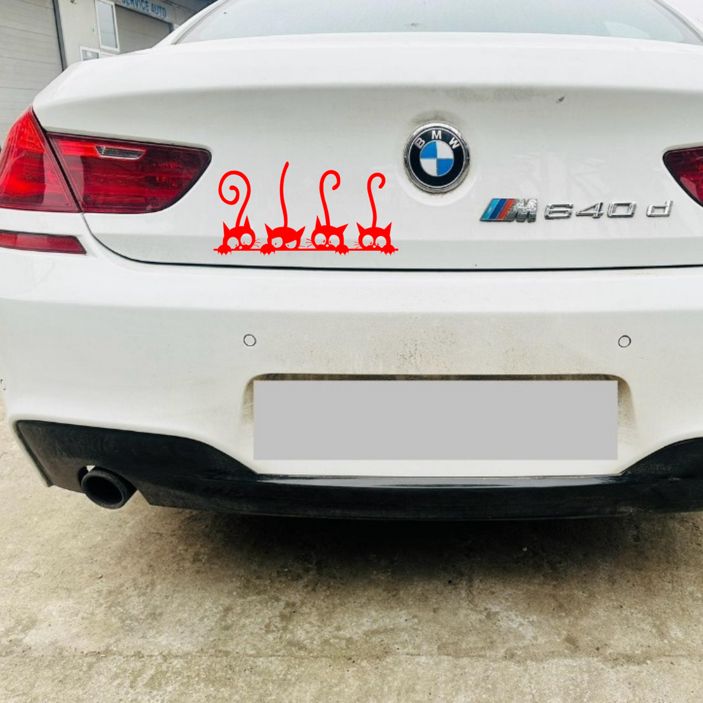 Sticker auto decorativ, 4 pisici