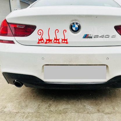 Sticker auto decorativ, 4 pisici