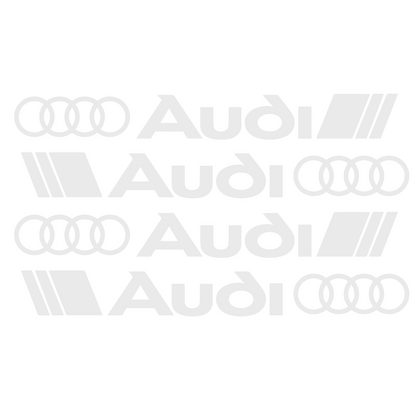 Set 4 stickere auto manere Audi diverse modele, rezistente