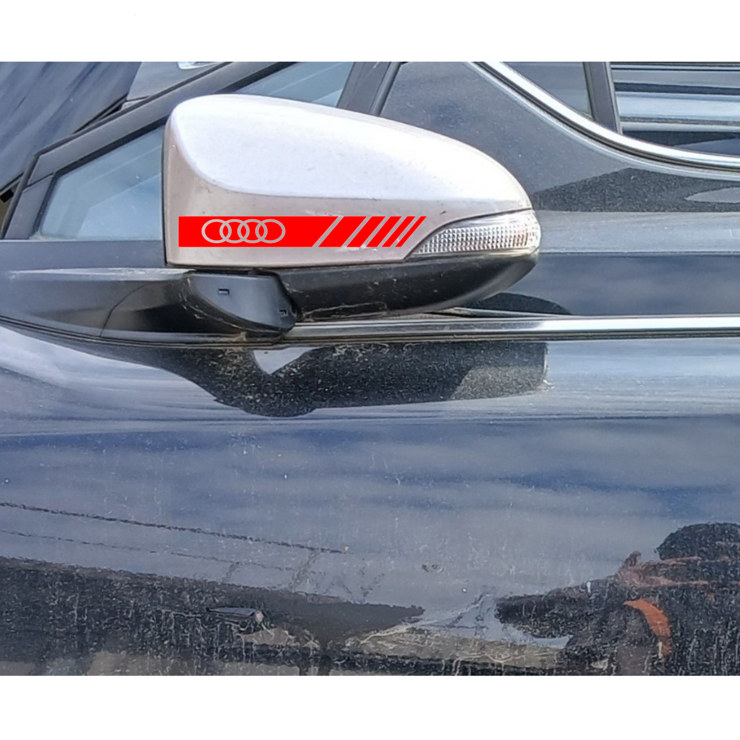 Set 2 stickere pentru Audi A1, A2, A3, A4, A5, A6, A7, A8