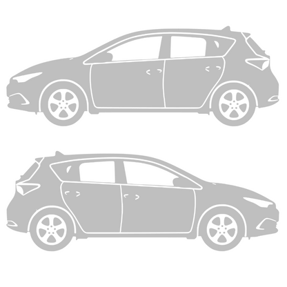 Set 2 stickere rezistente, stanga si dreapta, Toyota Auris Hatchback