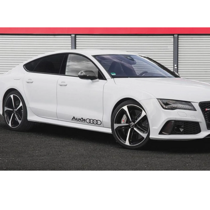 Set 2 stickere auto tuning pentru Audi RS, Audi Performance, rezistente
