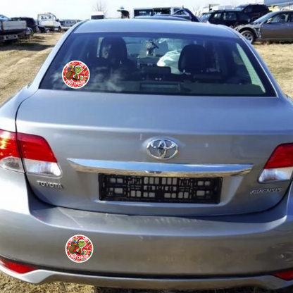 Sticker auto decorativ, abtibild, Mos Craciun Grinch, pentru caroserie, geamuri sau clapeta rezervor, v1