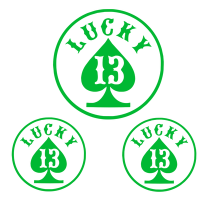Set 3 stickere Lucky 13