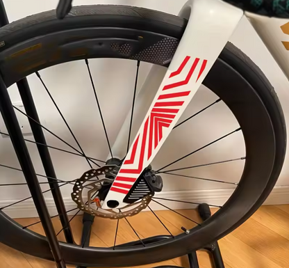 Set 2 stickere decorative, rezistente, pentru bicicleta sau masina, model gemoetric