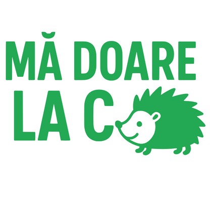 Sticker auto decorativ si rezistent, Ma doare la arici