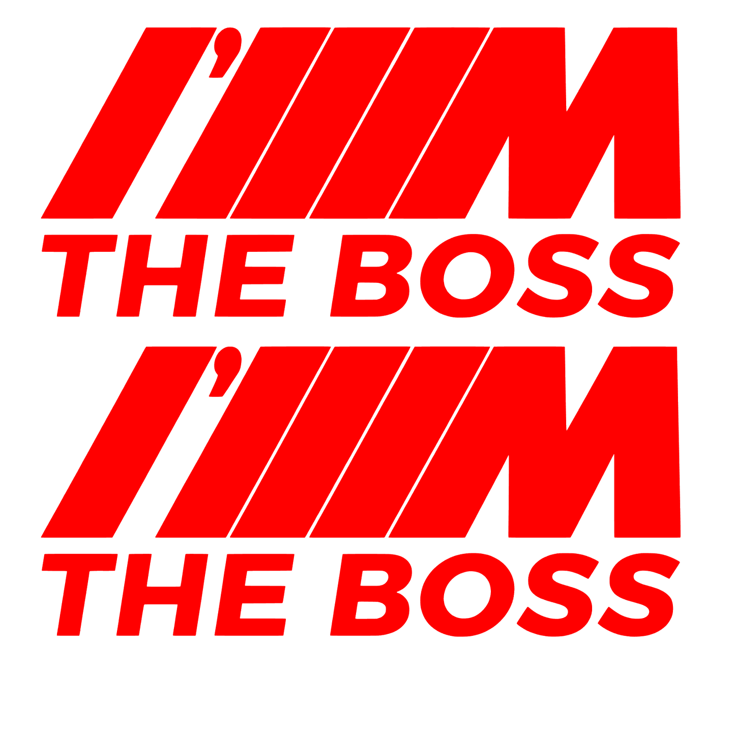 Set 2 stickere auto, decorative, The Boss BMW