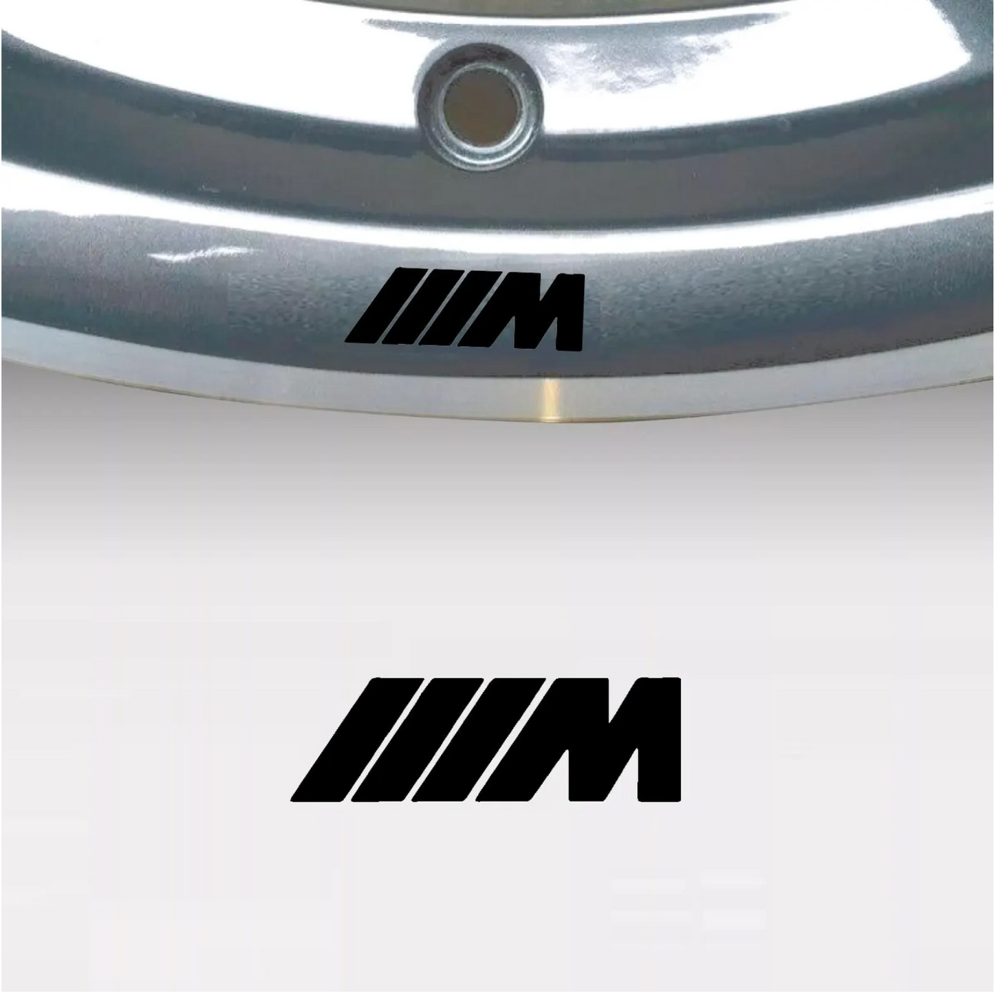 Set 8 stickere auto tuning pentru jante de aluminiu, tip M Sport