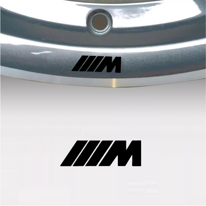 Set 8 stickere auto tuning pentru jante de aluminiu, tip M Sport