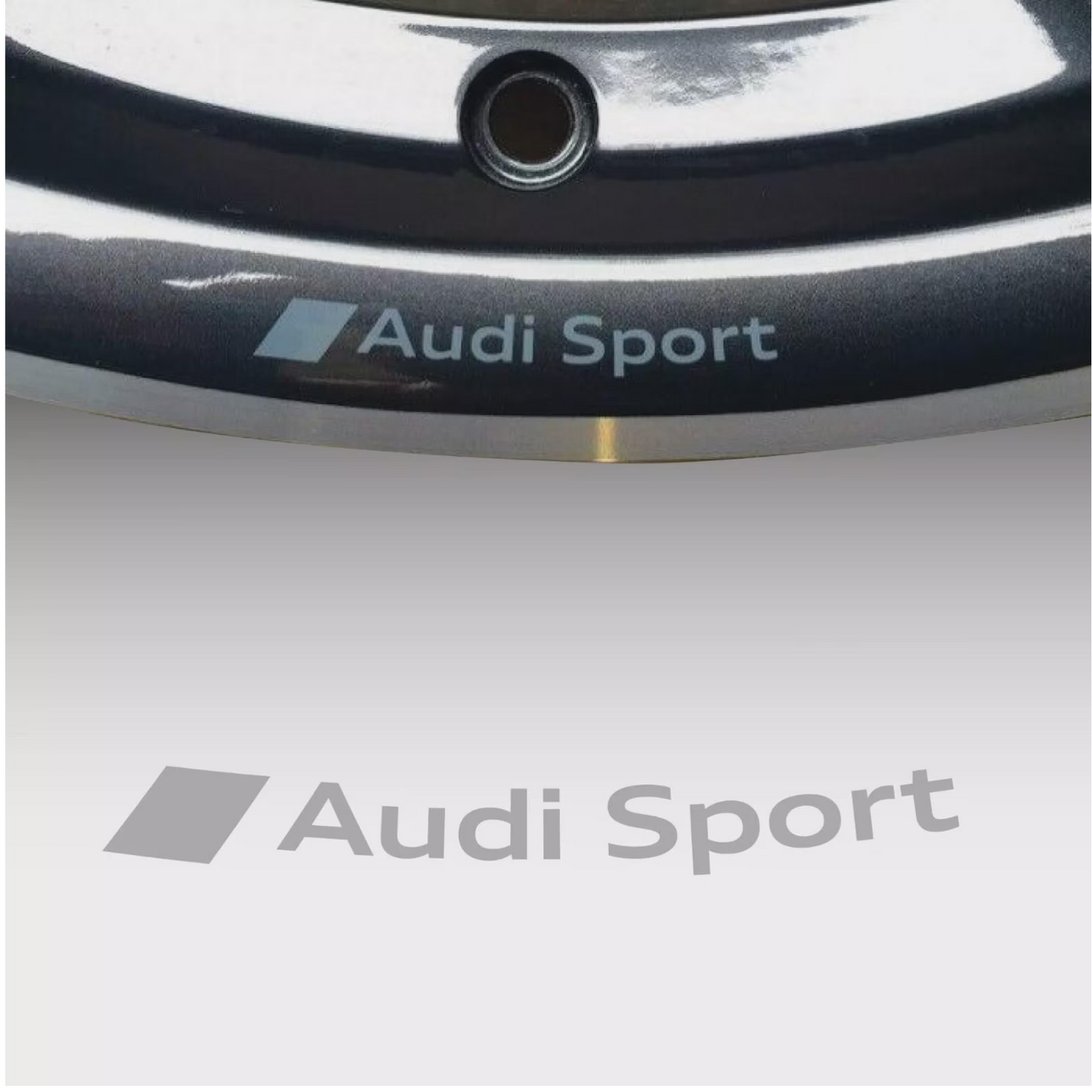 Set 4 stickere auto pentru jante Audi, rezisetnte