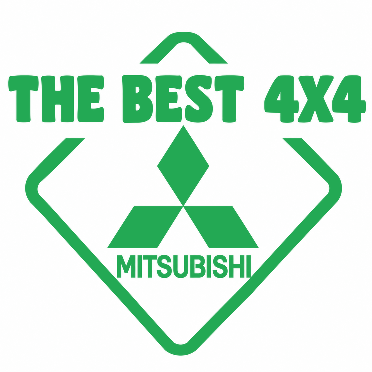 Sticker Mitsubishi – The Best 4x4 Off-Road