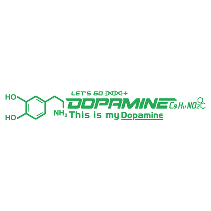 Sticker Dopamine – This Is My Dopamine, Formula Chimică, Autocolant Auto Moto