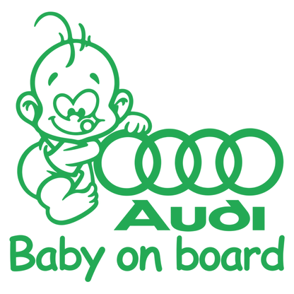 Sticker Audi Baby on Board – Bebeluș la Bord