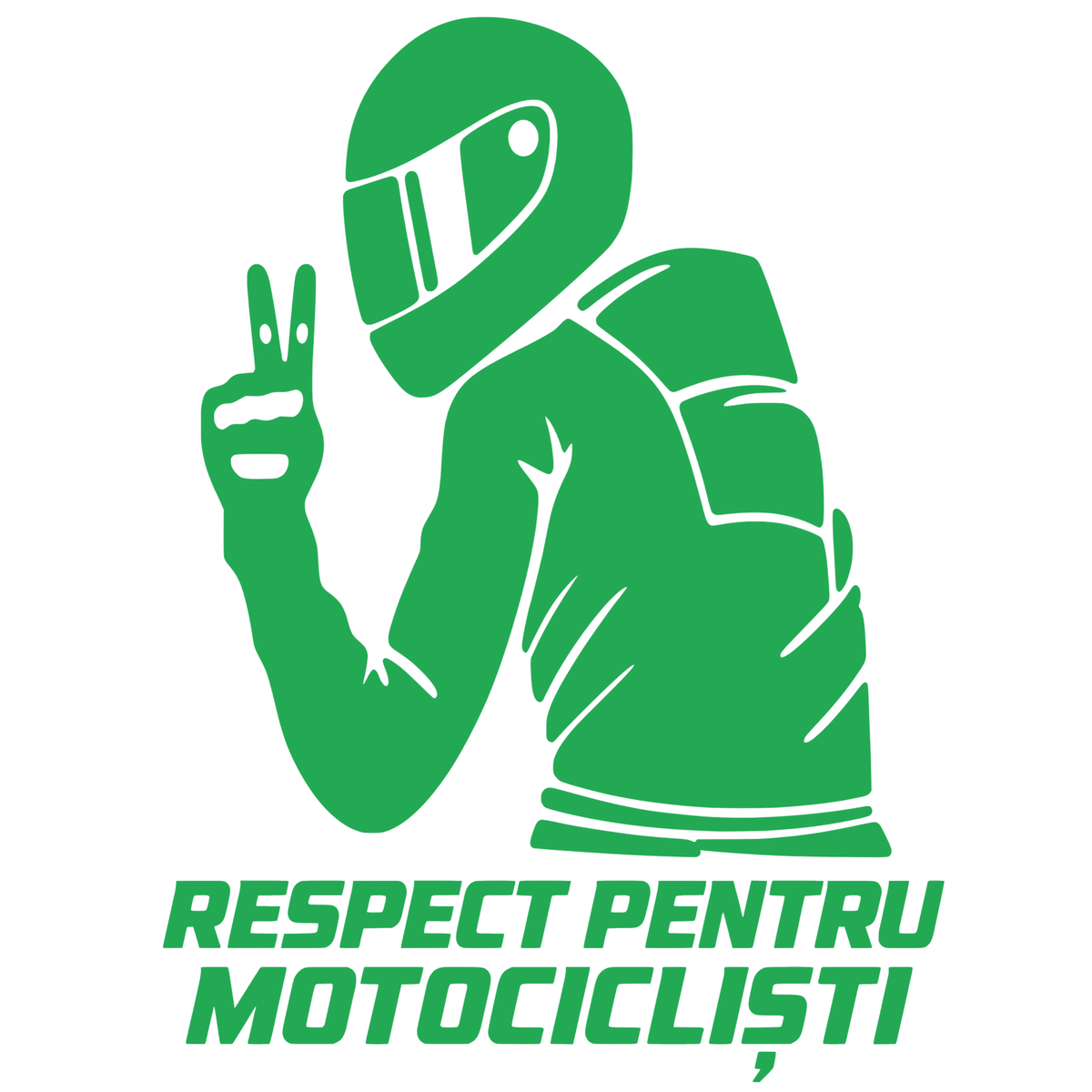 Sticker Moto Respect pentru Motocicliști