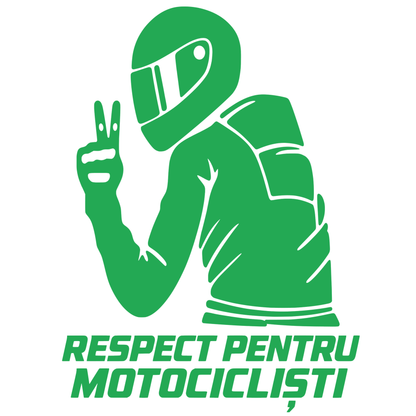 Sticker Moto Respect pentru Motocicliști