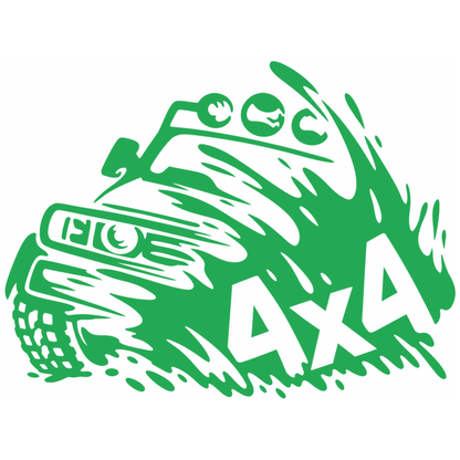 Sticker Auto 4x4 Off-Road – Mașină de Teren în Acțiune 20cm