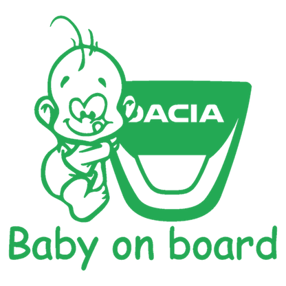 Sticker Dacia Baby on Board – Bebeluș la Bord