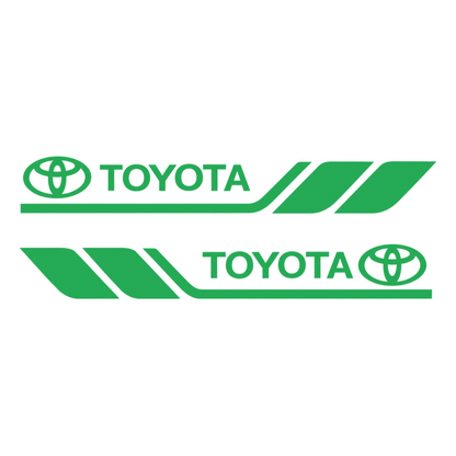 Set 2 stickere laterale Toyota cu dungi sport