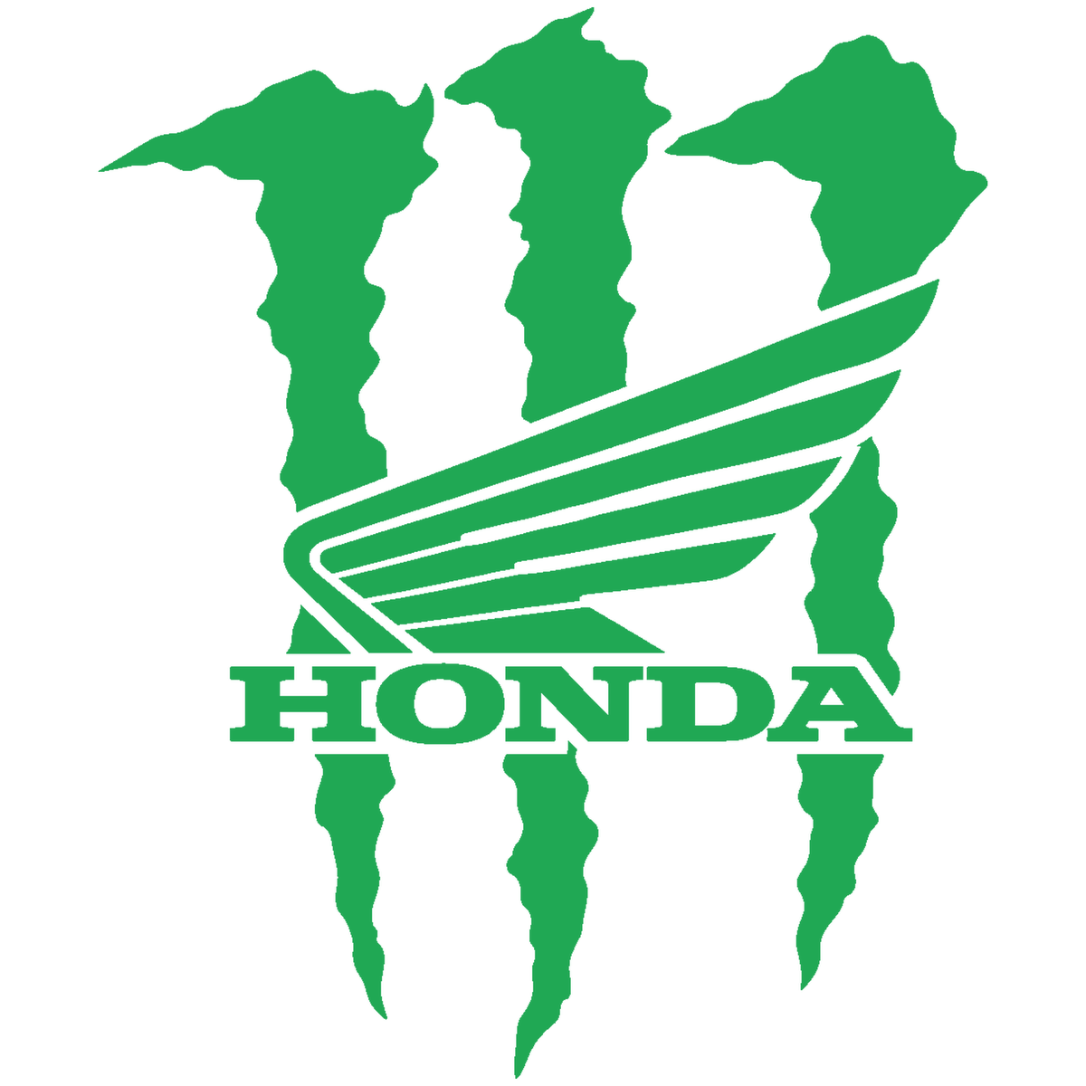 Sticker Honda Monster – Logo Honda cu Gheare