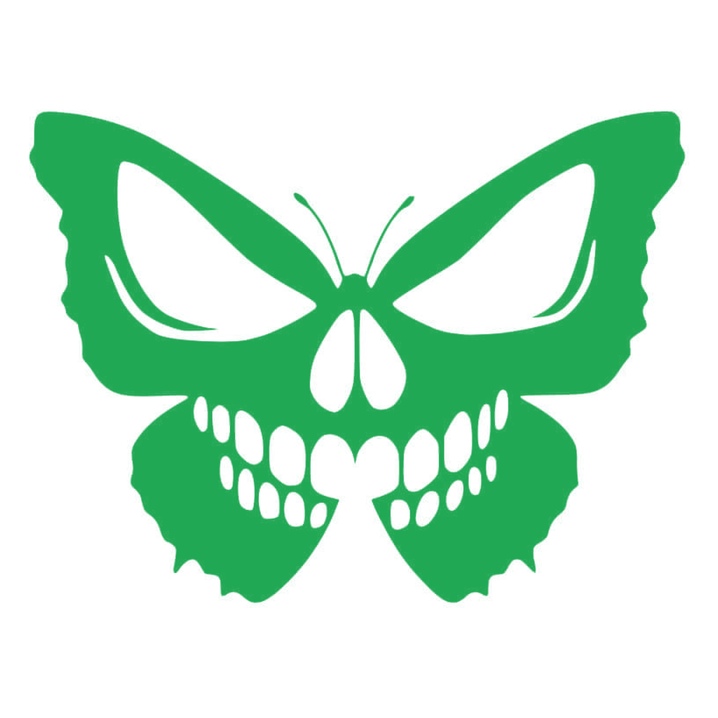 Sticker Fluture Craniu – Skull Butterfly, Design Gothic