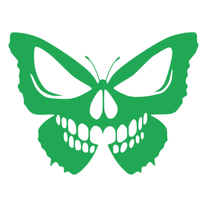 Sticker Fluture Craniu – Skull Butterfly, Design Gothic