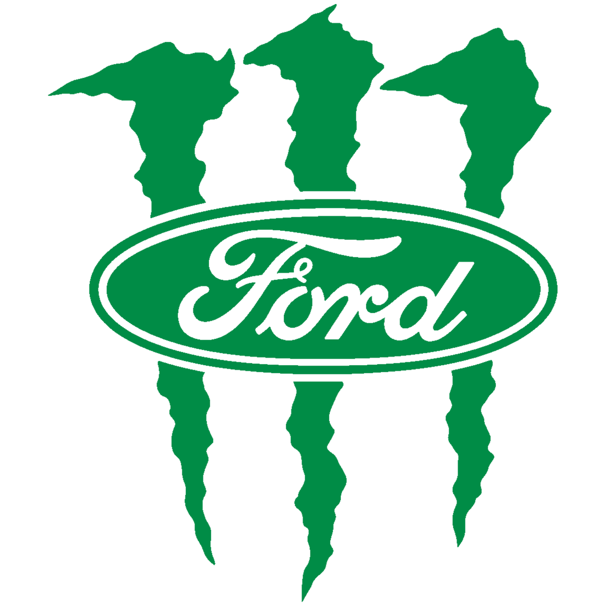 Sticker Ford Monster – Logo Ford cu Gheare