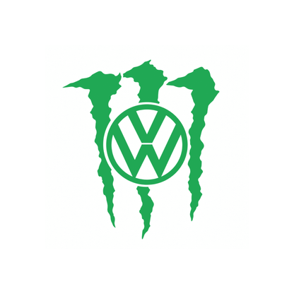 Sticker Volkswagen VW Monster – Logo VW cu Gheare