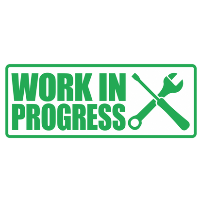 Sticker Auto Work in Progress – Service & Tuning 17cm