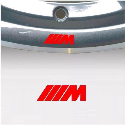 Set 8 stickere auto tuning pentru jante de aluminiu, tip M Sport