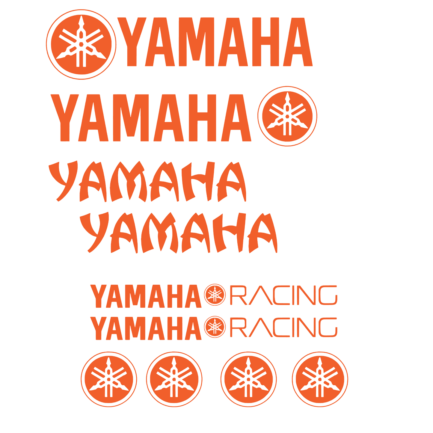 Set 10 stickere decorative Yamaha Racing