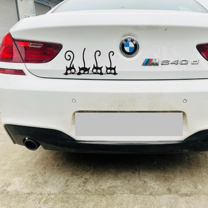 Sticker auto decorativ, 4 pisici