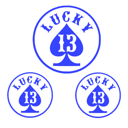 Set 3 stickere Lucky 13